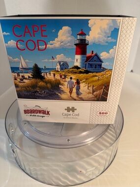 Boardwalk Cape Cod 500-Piece Jigsaw Puzzle - Province town hyannis, lighthouse